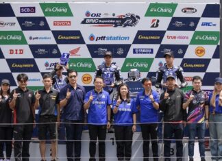 “เอฟ” พงศ์สถิต แสนหลวง เบิลโพเดียมคว้าชัย ปิดจ็อบรับแชมป์ YAMAHA R3 bLU cLU Thailand 2023