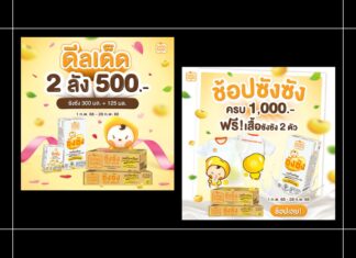 HOT DEAL สุดว้าว “ซังซัง” 2 ลัง 500 ชอปครบ 1,000 รับเพิ่มฟรี เสื้อซังซัง 2 ตัว
