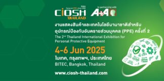 CIOSH Thailand 2025 นิทรรศการนานาชาติสำหรับอุปกรณ์คุ้มครองความปลอดภัยส่วนบุคคล