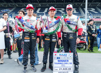 TOYOTA GAZOO Racing Thailand กวาดแชมป์ 1-2 Overall+Touring คว้าเพิ่มที่ 1 รุ่น Compact ศึก RAAT 6 ชม.