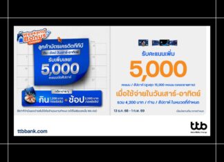 HOT DEAL บัตรเครดิต ttb ชวนกิน-ชอป สุดคุ้มเสาร์-อาทิตย์