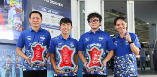 “ยามาฮ่า ไทยแลนด์ เรซซิ่ง ทีม” เพิ่ม Trophy เข้า Hall of Fame หลัง “ตี–ไอเดีย” สร้างผลงานยอดเยี่ยมศึกเอเชีย โร้ดเรซซิ่ง สนาม 2