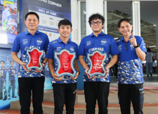 “ยามาฮ่า ไทยแลนด์ เรซซิ่ง ทีม” เพิ่ม Trophy เข้า Hall of Fame หลัง “ตี–ไอเดีย” สร้างผลงานยอดเยี่ยมศึกเอเชีย โร้ดเรซซิ่ง สนาม 2