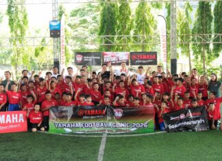 ยามาฮ่าจับมือเมืองทอง ยูไนเต็ด จัดกิจกรรม YAMAHA Football Clinic ให้กับเยาวชน จ.มหาสารคาม